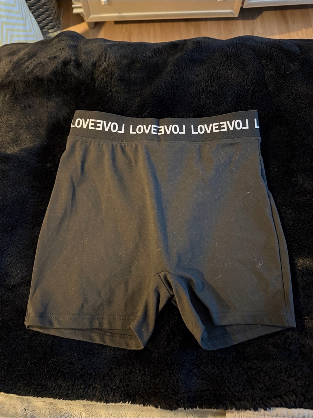 Love Logo Black Women's Bike Shorts